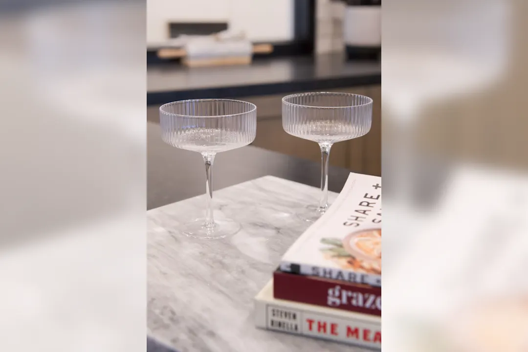 Ridged Coupe or Champagne Glass - The Forest & Co.