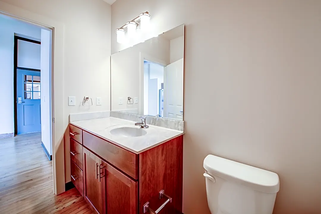 St. Louis apartment has a toilet and bathtub in the kitchen