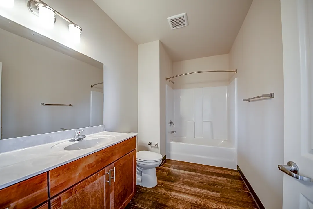 St. Louis apartment has a toilet and bathtub in the kitchen