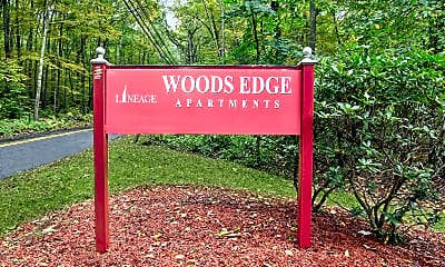 Community Signage, Woods Edge Apartments, 0