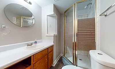Bathroom, Room for Rent -  a 3 mins drive to transit stop Mt, 1