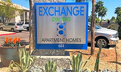 Community Signage, Exchange on the 8 Apartments, 2