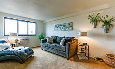 Living Room, River Towers Senior Apartments, 0