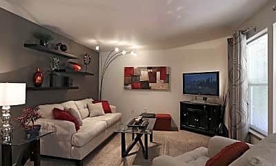 Living Room, Parkside Apartments, 1