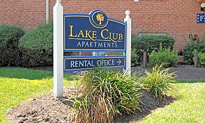 Community Signage, Lake Club, 1