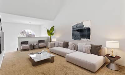 Living Room, Crooked Hill Townhomes, 0