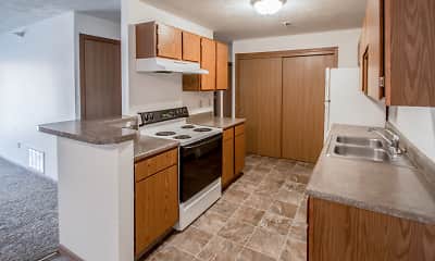 Kitchen, The Heights Apartments, 2