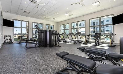 Fitness Weight Room, Atlantic on the Boulevard, 2