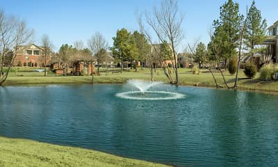 property view of water featuring an expansive lawn, The Bridges at Germantown, 2