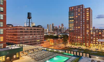 city view with a pool, Cast Iron Lofts, 0