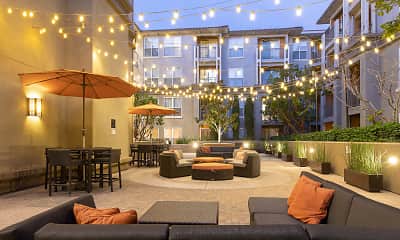 lobby featuring an outdoor living space, Acappella Pasadena, 0