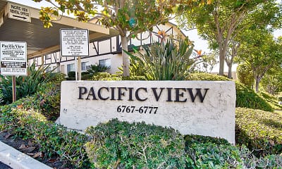 Community Signage, Pacific View Apartments, 0