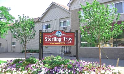 Community Signage, Sterling Troy Apartments, 0