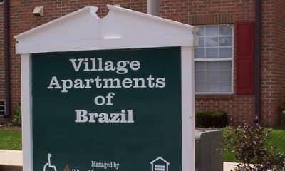Community Signage, Village Apartments Of Brazil, 2