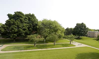 view of nearby features featuring an expansive lawn, Carrington Drive, 1