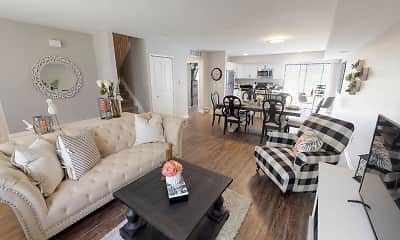 Living Room, 83 West Townhomes, 1