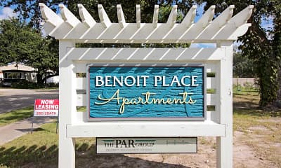 Community Signage, Benoit Place Apartments, 2