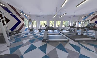 Fitness Weight Room, Carrington Park At Gulf Pointe, 1