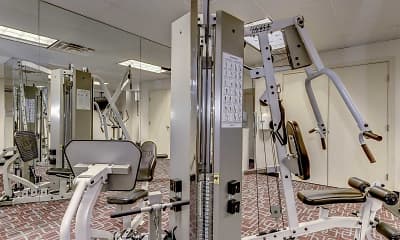 Fitness Weight Room, Hill House Apartments, 2