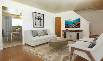 Living Room, Falcon Way Apartments, 0