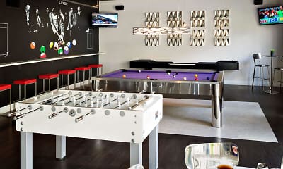 recreation room featuring parquet floors and TV, Nexus Luxury Living, 2