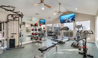 Fitness Weight Room, Tides on Post Oak, 2