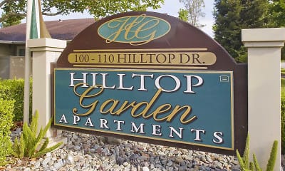 Community Signage, Hilltop Garden - Redding California, 2