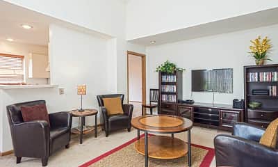 Living Room, Water Tower Place Apartments, 1