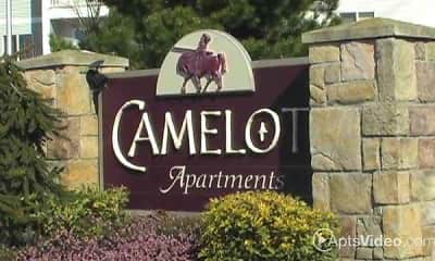 Community Signage, Camelot Apartments, 0