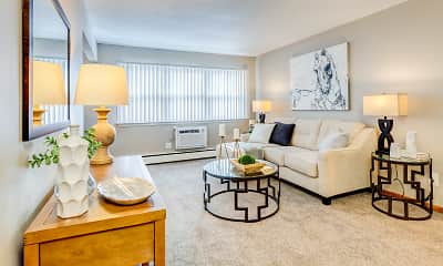 Living Room, Brentwood Park Apartments, 0