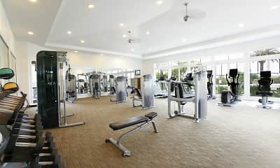 Fitness Weight Room, Pacific View Apartment Homes, 2