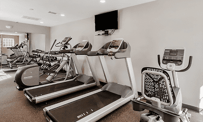 Fitness Weight Room, Village Woods Apartments, 1