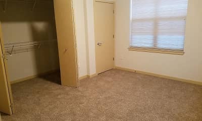 view of carpeted bedroom, Mill Creek Apartments, 2