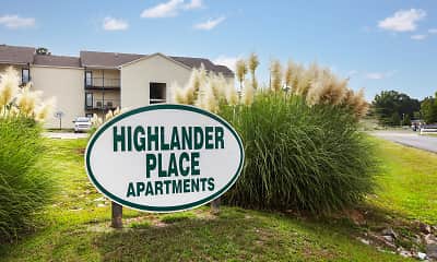 Community Signage, Highlander Rentals, 2