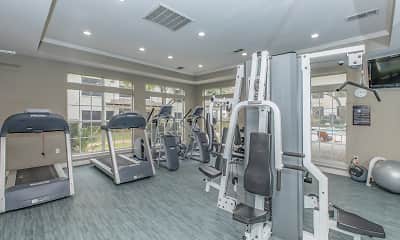 Fitness Weight Room, Tides at Bear Creek, 2