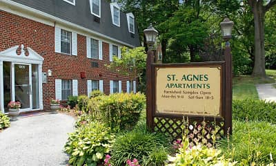 Community Signage, Saint Agnes Apartments, 0