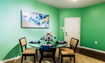 Dining Room, The Riverside Apartments, 2