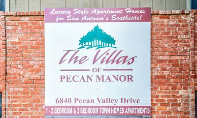 Community Signage, Villas of Pecan Manor, 2