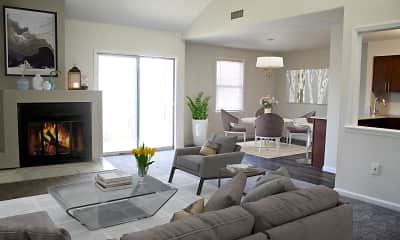 Living Room, Glen Point Apartments, 0