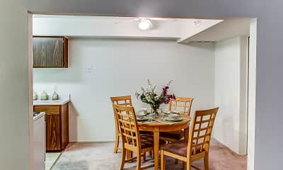 Dining Room, The Arbors Apartments, 1