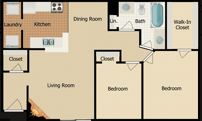 plan, Miramar Apartments, 1