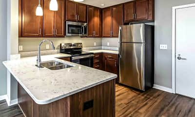 Kitchen, Midtown Crossing Apartments, 0