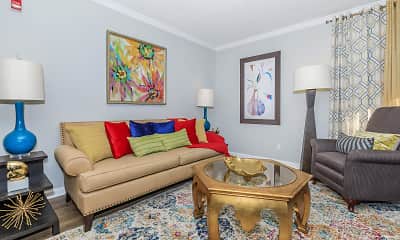 Living Room, Kingston Pointe Apartments, 1