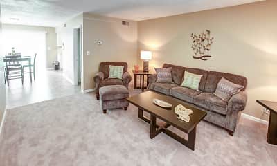 Living Room, Riverwalk Townhomes At Wedgefield Court, 1