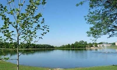 property view of water with a lawn, Lakota Lake Apartments, 0