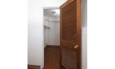 corridor with hardwood floors, Southwinds Apartments, 2