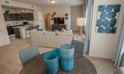 Living Room, Redbud Ranch Apartments, 1