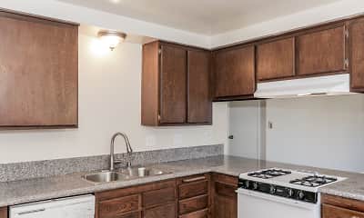 Kitchen, Sutter's Mill Apartments, 1