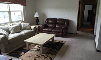 Living Room, Chesterfield Apartments, 1