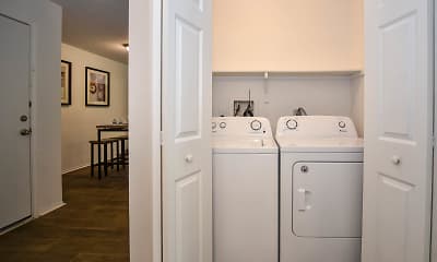 washroom with parquet floors and independent washer and dryer, Ocean Oaks, 2